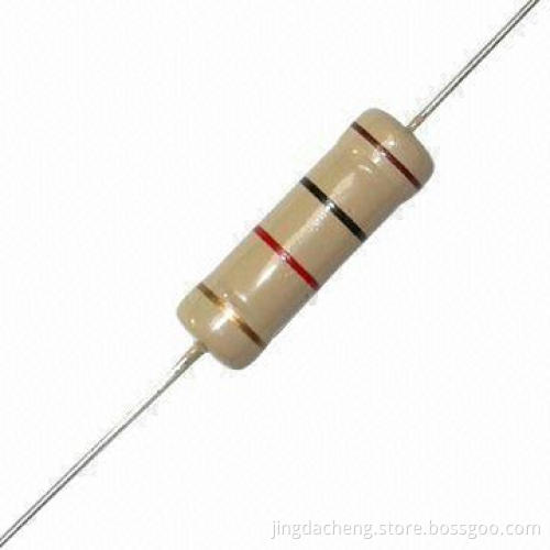 1/4W to 5WS Carbon Film Resistor with Wide Resistance Range,1R to 10MR Values